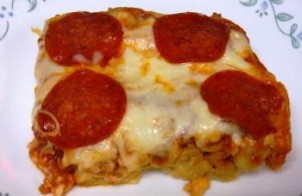 معكرونة بالجبن والسلامى